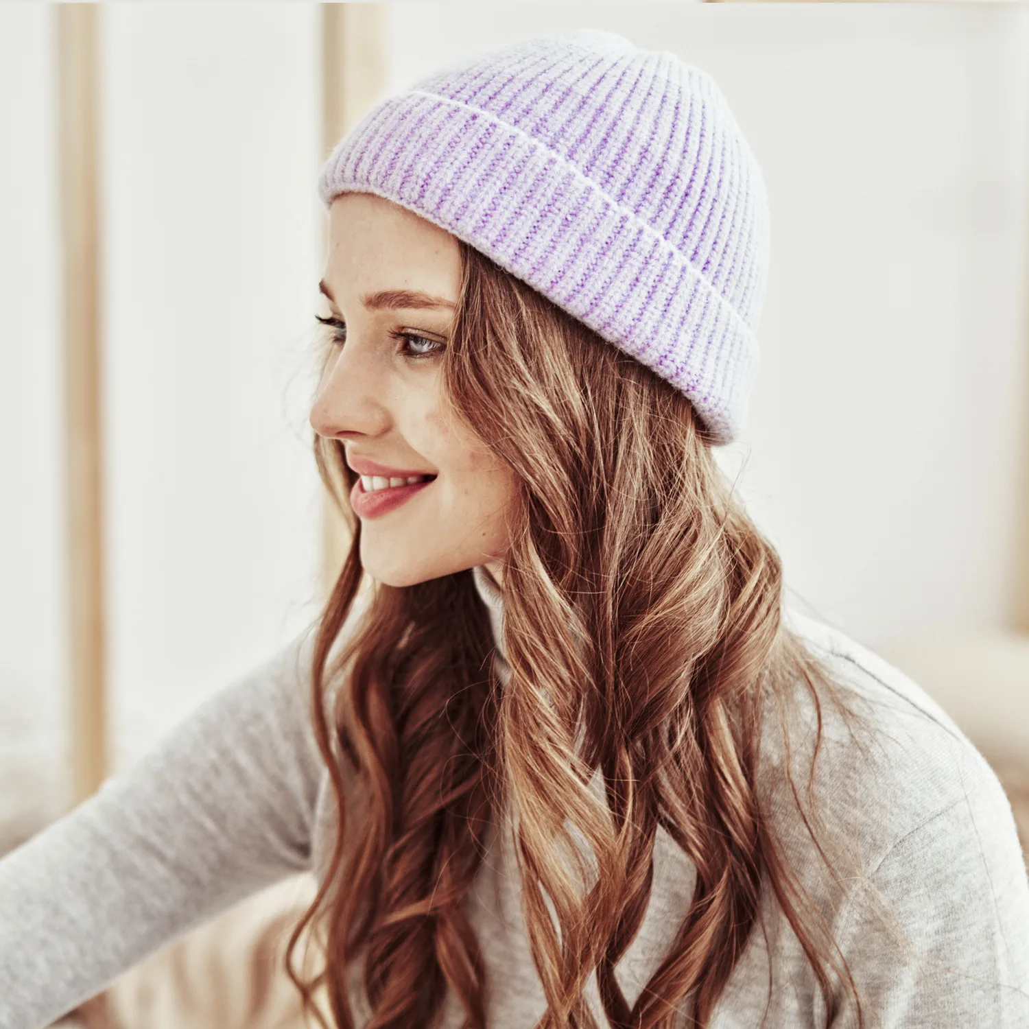 Wholesale Custom Knitted Hats Embroidered Logo Warm Plain Winter Hat