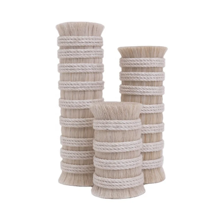 
Handmade Mane Extension Nature White Horse Tail Hair For Bow Hair 