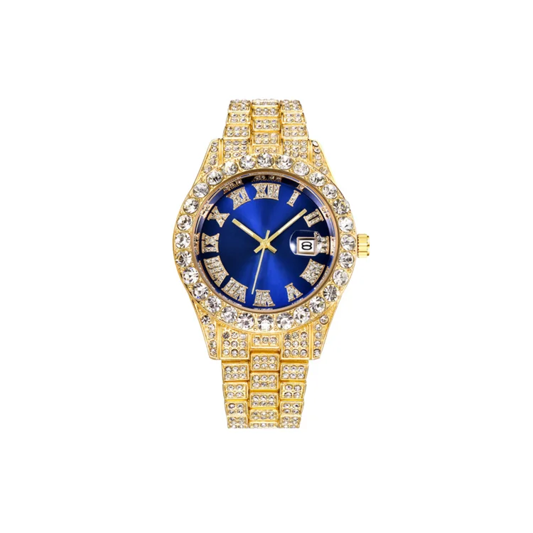Bezel Green Dial Men Watch Stainless Steel gold-plated sapphire glass waterproof luxury watches