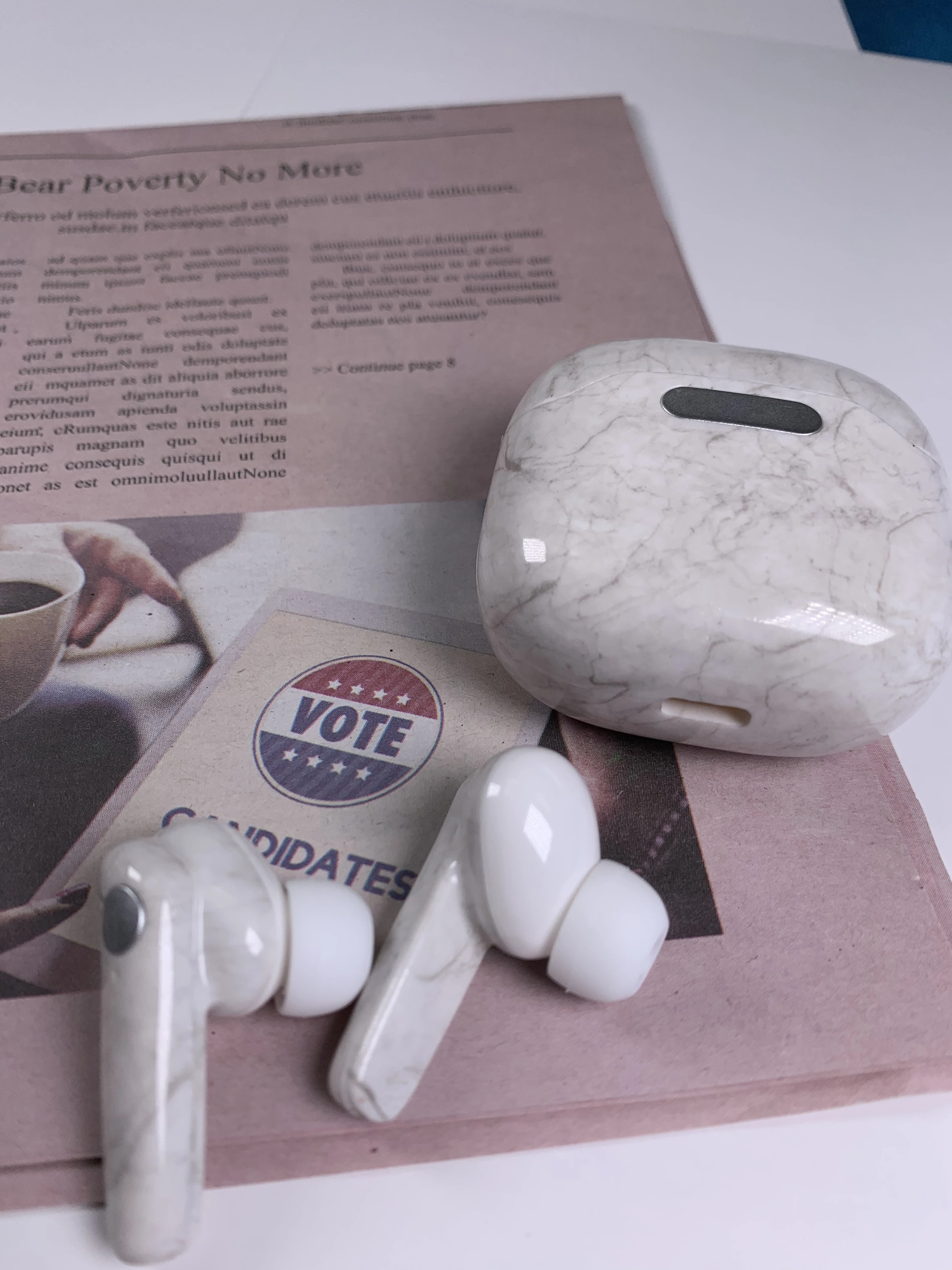 Private mould TWS true Wireless Blue tooth 5.0 gaming Headphone Marble Pro Earphone In ear earbuds