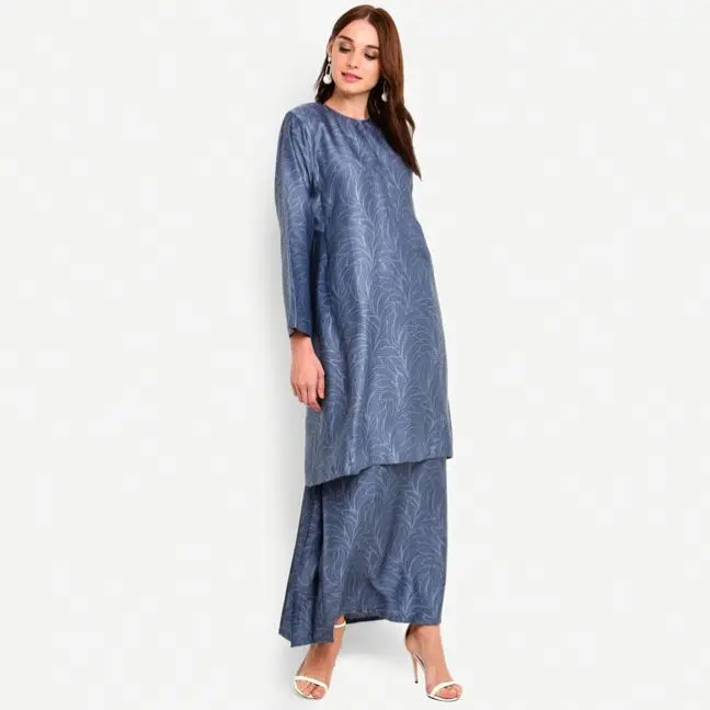 SIPO современная простая осенняя одежда Малайзия Baju Raya мусульманская блузка индонезийская повседневная Kurung