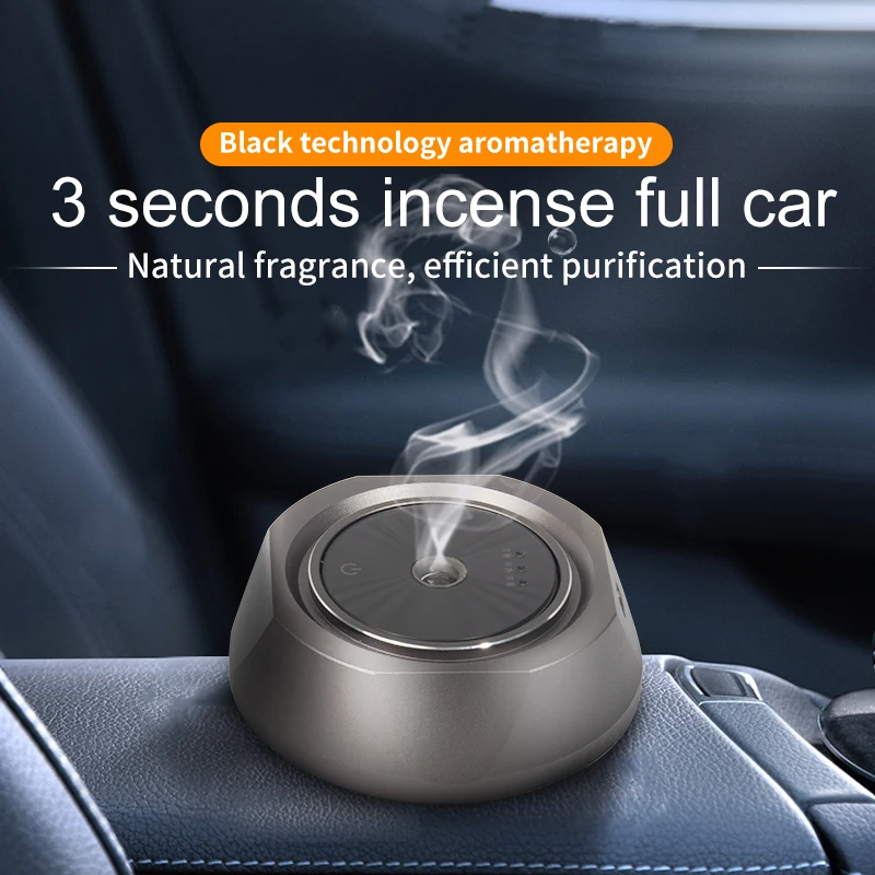 2021 new design car aroma diffuser Luxury Mini rechargeable Air Perfume Aromatherapy Electric Scent auto shut