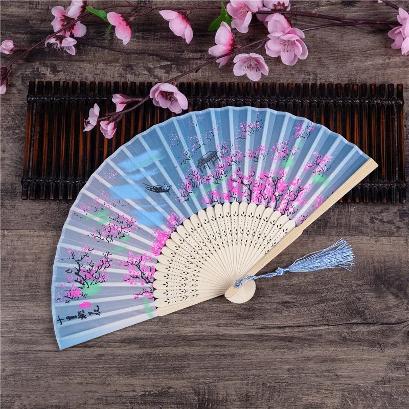 Custom Wedding Party Gifts Hot Selling Small Foldable Bamboo Hand Fan