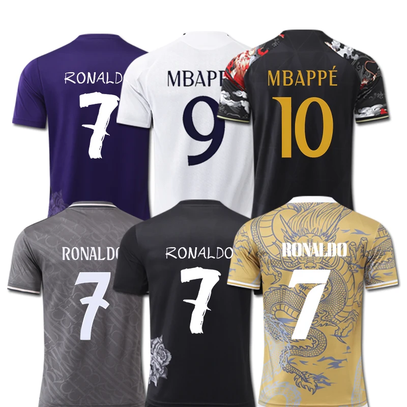 Новая 2024 футбольная майка Madrids Футбольная Футболка MBAPPE Jr Bellingham Modric 23 24 25 настоящая Футбольная форма для мужчин