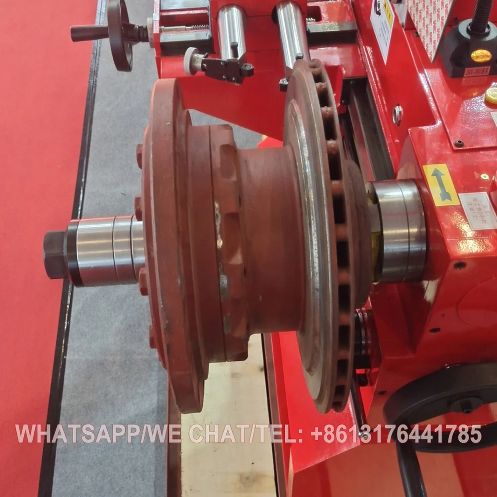 T8465 T8465FCV T8470 brake drum lathe/disc cutting machine heavy duty disc & drum brake lathe w/ 3 jaw double