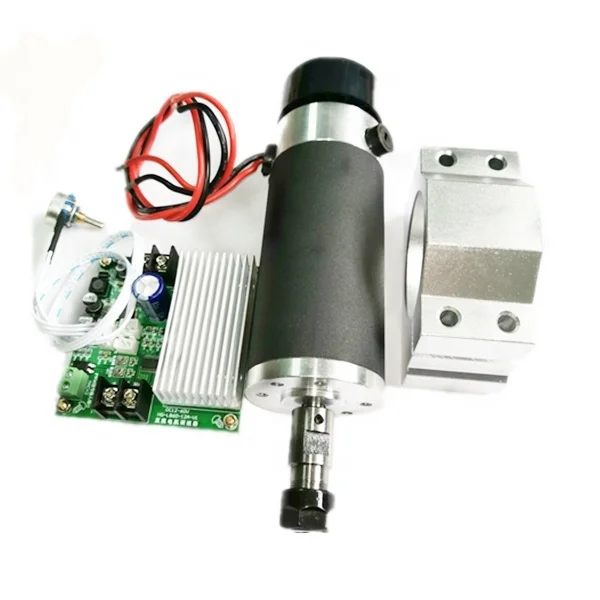 300w brushless dc spindle motor+48V power supply+speed controller+Holder