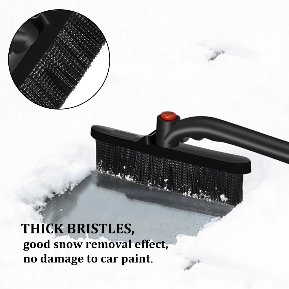 Snow Removal Shovel Ice Scraper Car Cleaning Brush Extendable Auto Windshield Snow Shovel Brush Winter Ice Scraper