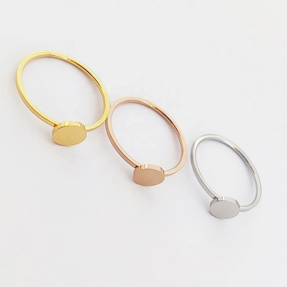 Золото/серебро кольцо настройки пустой Coreano Anillos De Compromiso Hombre простой Золотое 14K позолота нержавеющая сталь ювелирные изделия