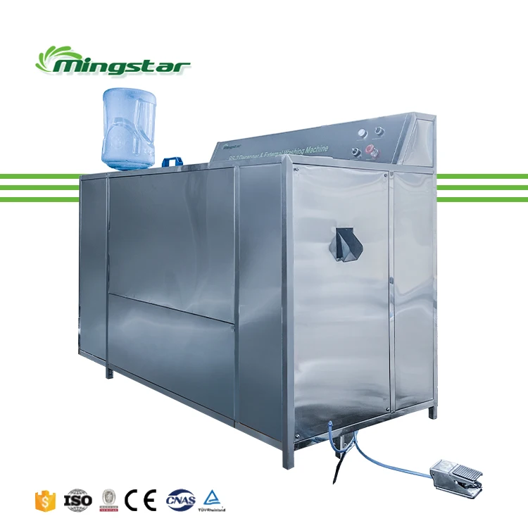 High pressure 19-20L Semi Automatic 5 gallon Water bottle washing machine bucket washing machine