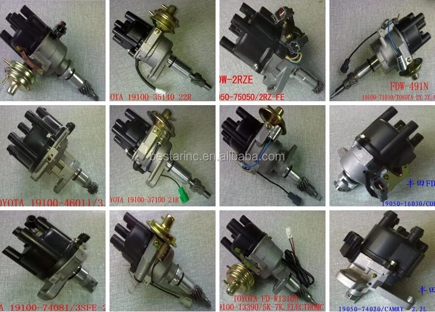 Ignition distributor 19100-71010 suitable for Toyota 1Y 2Y 3Y 4Y engine