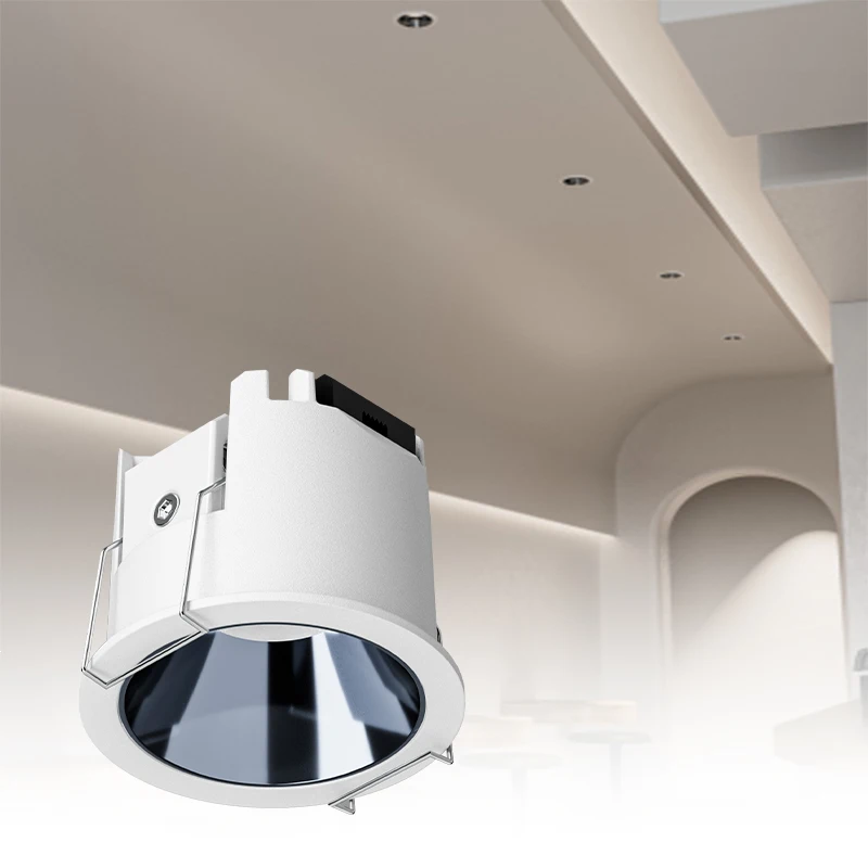 Hotsale 7w 12w 15w Round Aluminum Dimmable Adjustable Chrome Recessed Spot Light Led Downlights For Hotel