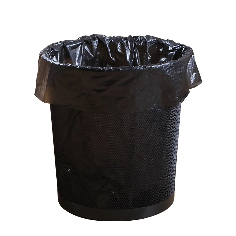 Отличный черный маленький размер плоский рот HDPE пластиковые вкладыши для мусора легкого использования
