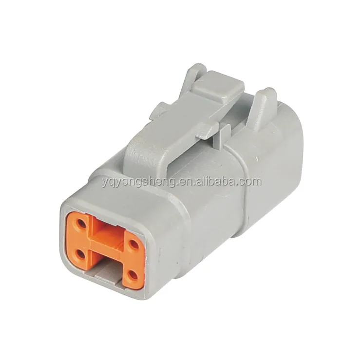 Deutsch DTM series DTM06-4S  ATM06-4S sealed female auto gray connectors