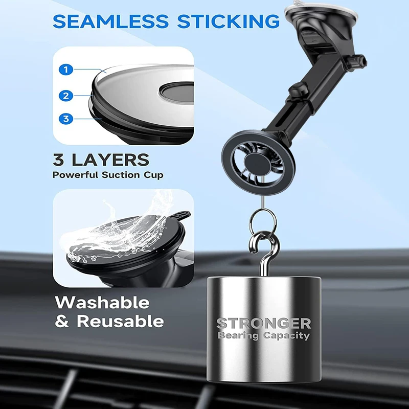 Dashboard and Windshield Strong Magnetic Car Mobile Phone Holder for iphone Samsung