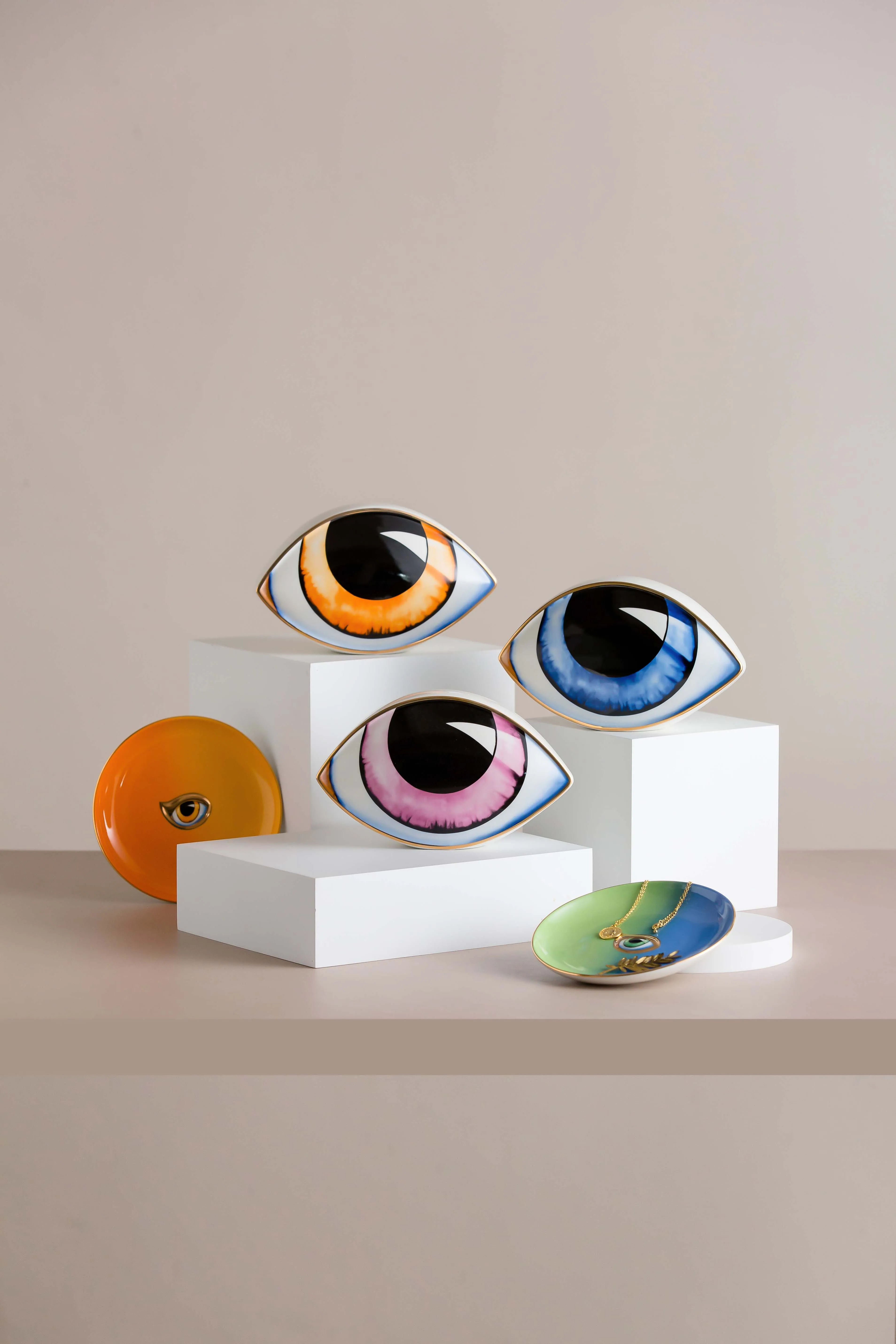 Светлые роскошные подарки креативные новые продукты украшение для крыльца серия «большие глаза» Керамические настольные
