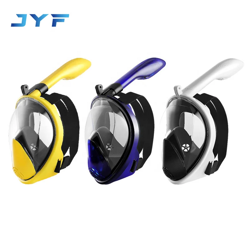 Hot Style JYF Brand Dry Top Snorkelling Mask Full Face Sea Diving Mask Scuba Diving Gear for sale