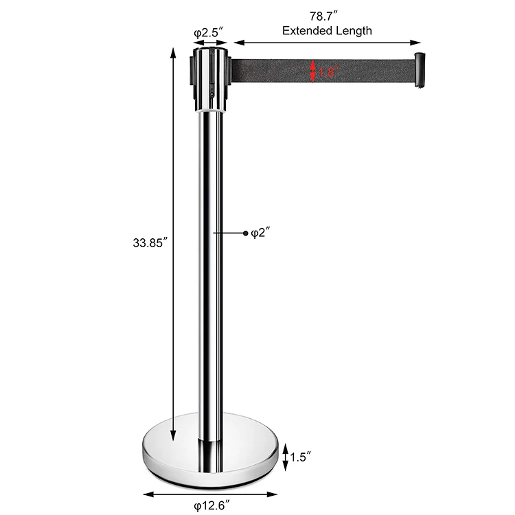Removable Print Floor Mounted Bank Queue Line Divider Stand Control belt Barrier Airport Queue Barrier
