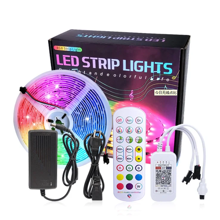 5M Led Symphony  APP Music Light Strip Chase Strip Light 12V SMD5050 Led WS2811 Symphony Light Strips