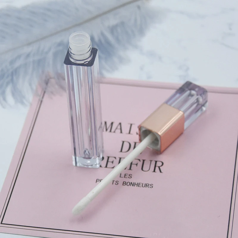 
Luxury Empty Plastic Lipgloss Container Make Your Own clear Lip Gloss Tube with Applicator 