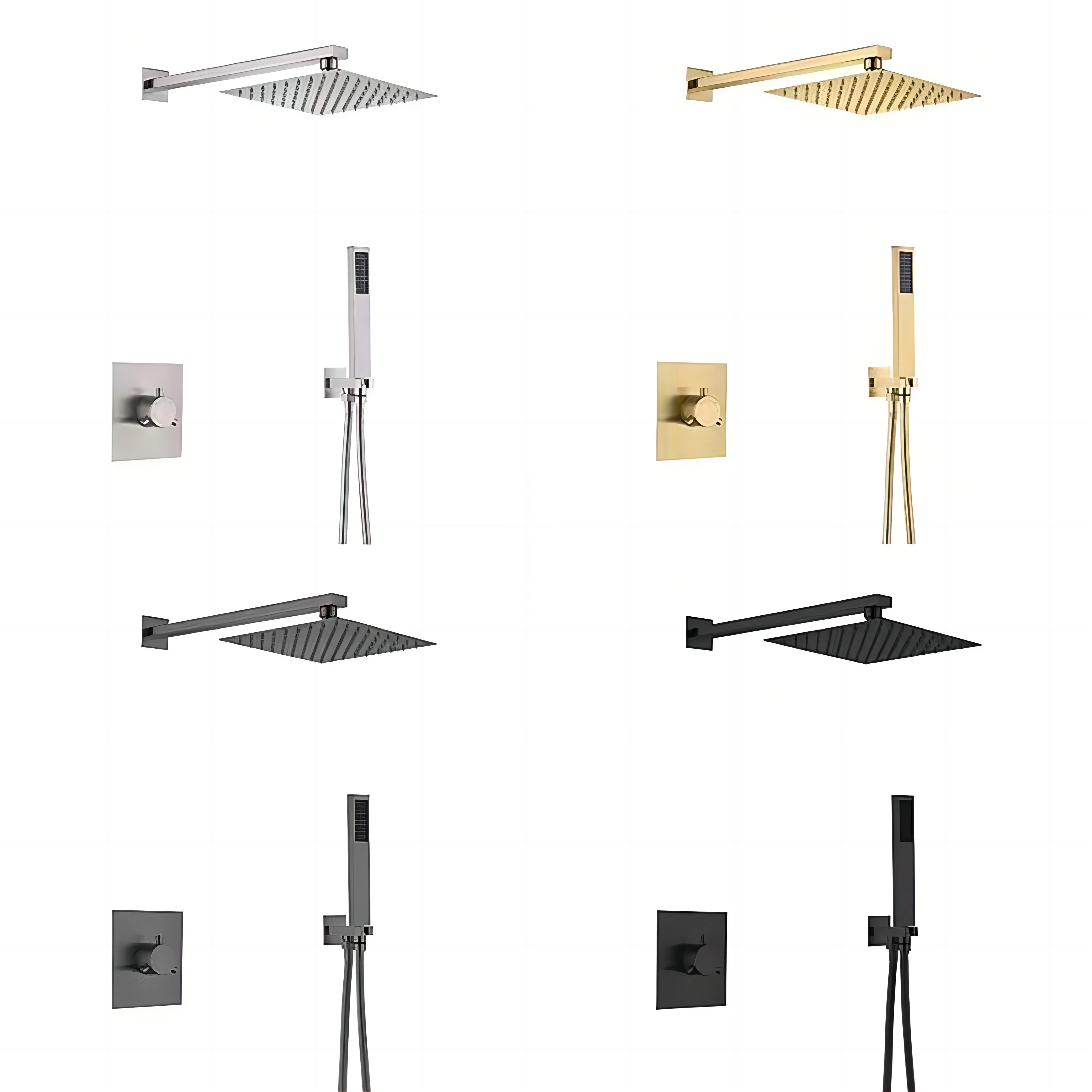 Классический серебристый хромированный смеситель для ванной комнаты керамический картридж дома и отеля настенный