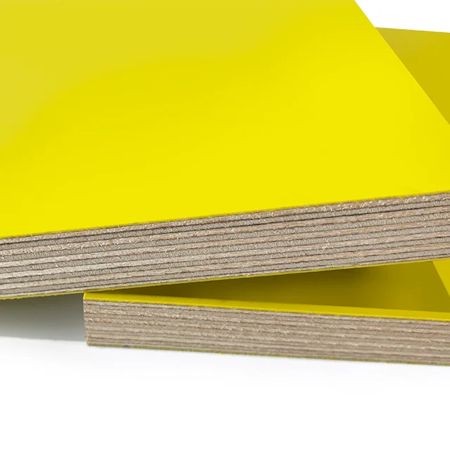 Hot sales Building Plastic Formwork Plywood 18mm PVC Yellow Plastic Film Faced Plywood