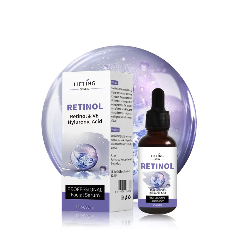 Private Label Firming Whitening Vitamin E Arbutin Facial Skin Snail Collagen Face Serum Retinol Serum
