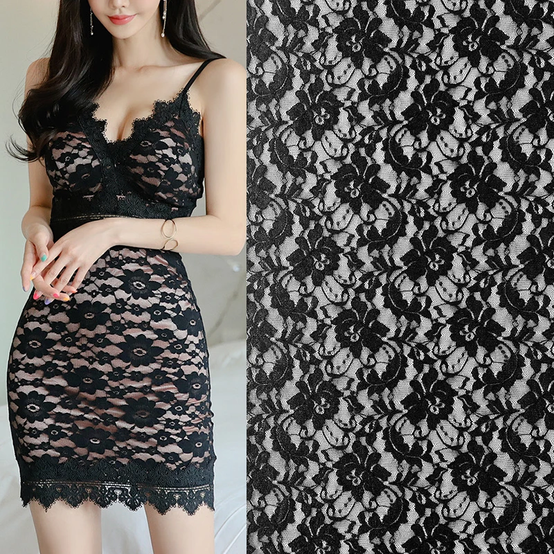 Factory manufacturer custom french stretct fabrics lace dress lace clothes fabric suppliers lace flower geometric