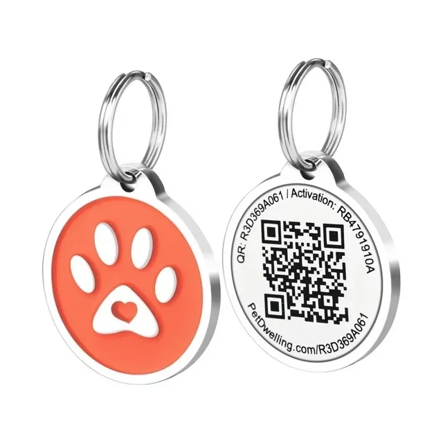 Manufacturer Custom Personalized Metal Dog ID Name Pet Products Pet Tag QR Dog Tag  QR Code Pet Tag