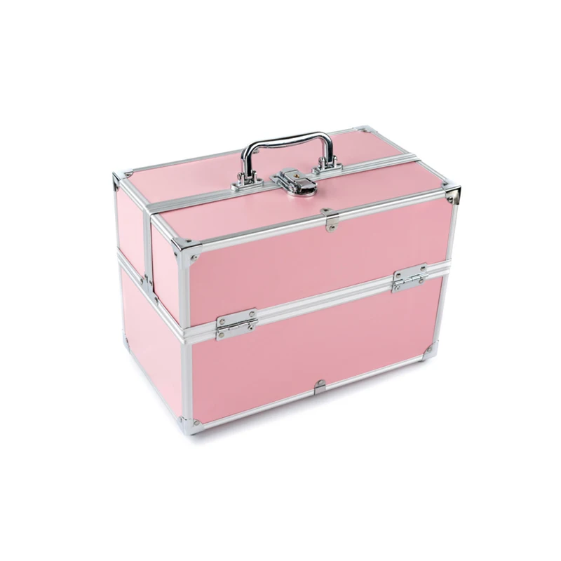 Attractive color Lockable travel portable avon aluminum makeup storage case