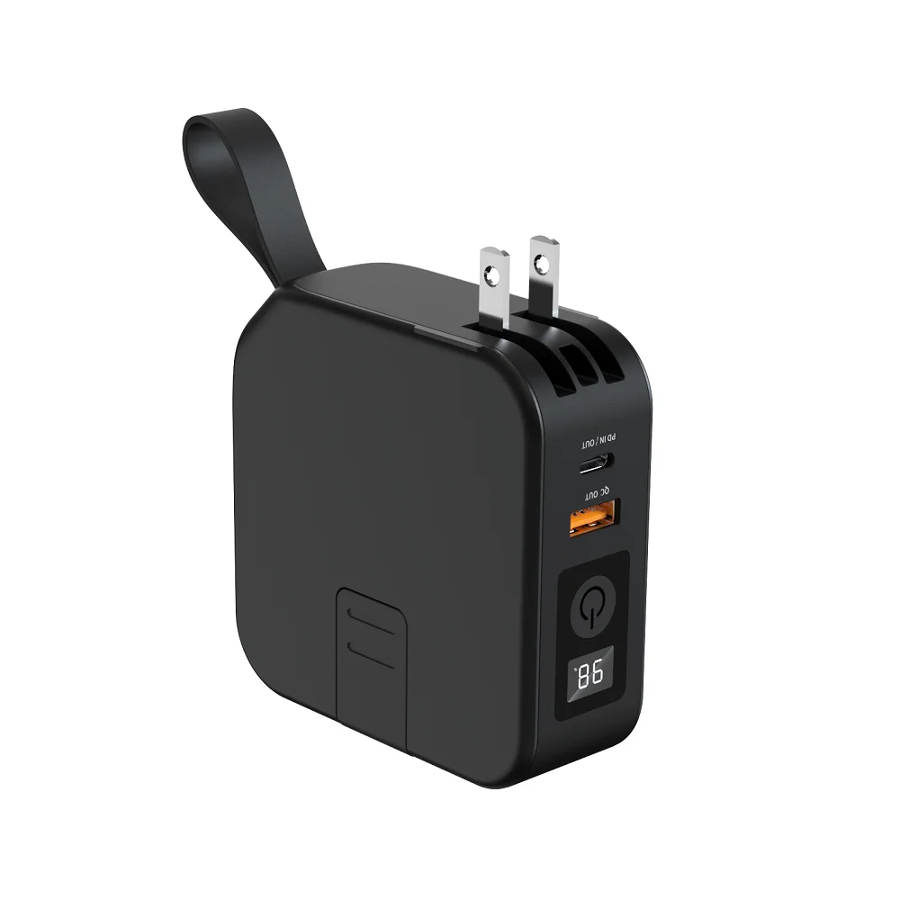 Trending products 2023 new arrivals powerpack universal 5 in 1 wireless charger PD 20W travel charger power bank with cables