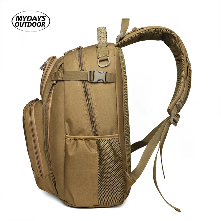 Mydays Outdoor Heavy Duty Molle Multiple Pockets Daypacks Travel Rucksack Laptop Bag Tactical Backpack with Adjustable Strap
