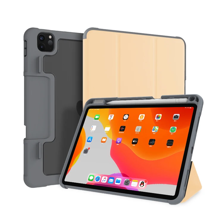 
For Apple Ipad Case Manufacturer Leather Air ShockProof Pu Cases Pro 11 Inch 2020 2018 With Pencil Shockproof Cover 