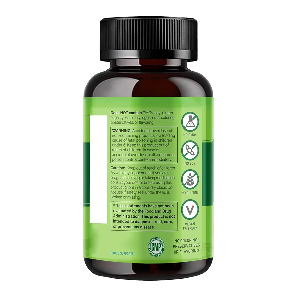 Горячая натуральная добавка веганское железо цинк селен для взрослых кальций жевательные таблетки