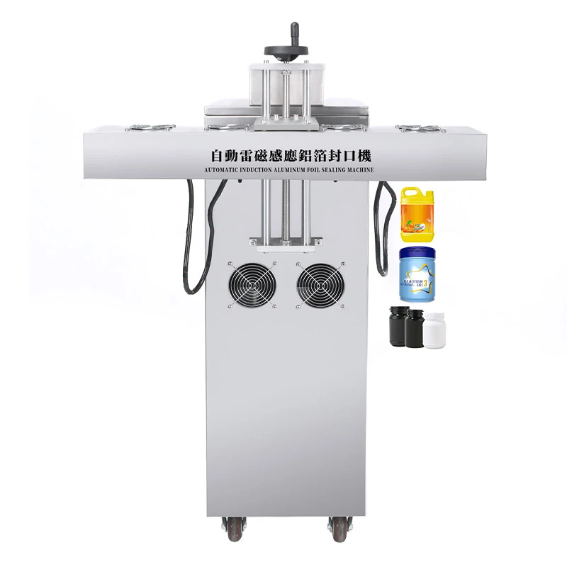 2023 Automatic Desktop Metal Twist-Off Bottle Lid Vacuum Sealing Machine Glass Jar Bottle Induction Sealing Machine