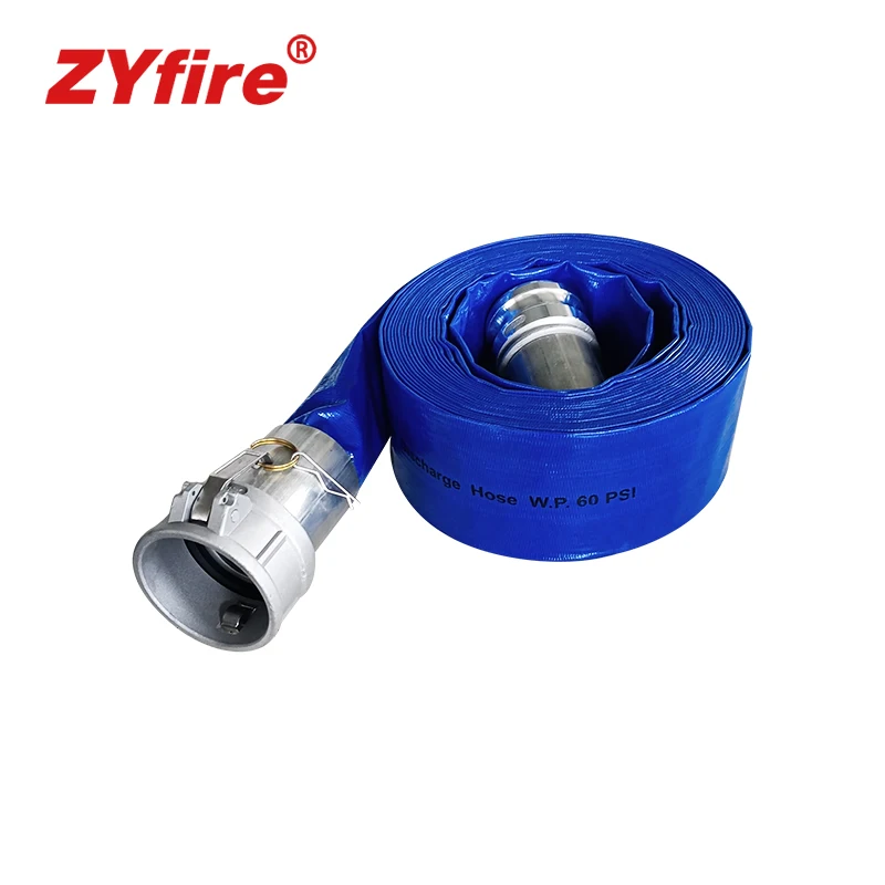 ZYfire 1.5 inch Flexible Factory PVC Water discharge layflat agricultural Hose for Farm Irrigation