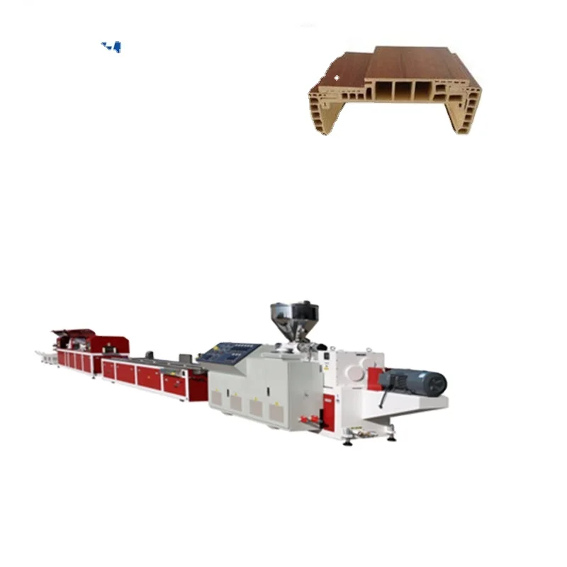 China PVC WPC SPC/PP/PE wood plastic extruder PS /PMMA /PC/TPE/TPU plastic profile production line machinery