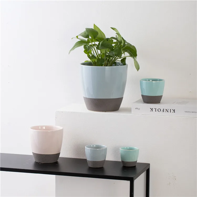 Chinese porcelain flowerpot indoor decoration flower plant planter ceramic succulent pots