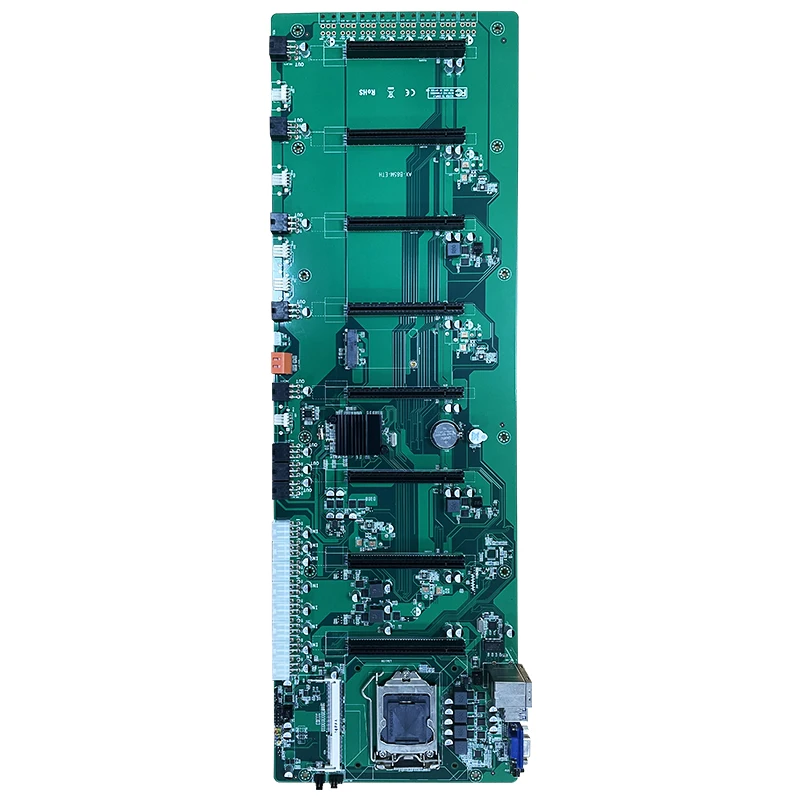 2021 high discount 8GPU Motherboard B85/B75/847with 8 PCIE X16 X1 GPU slots