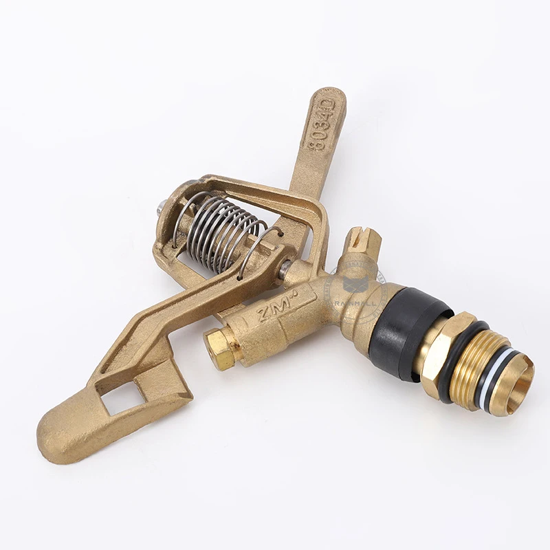 Quality 360 Degree 3/4 Male Thread Metal Rain Gun Sprinkler Lawn Irrigation Impact Sprinkler Big Rain Gun Sprinkler