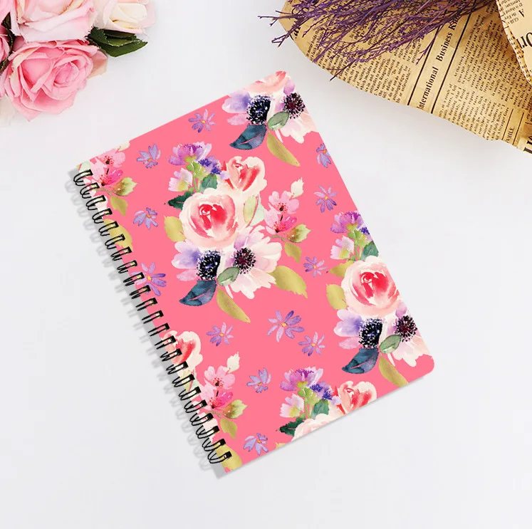 Customised Spiral A5 Promotional 5 Subject Diary Weekly Planner A4 Notebook With Logo