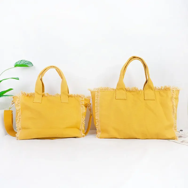 United Honour Handbags Large Tassel Fringe Large Canvas Bag Summer Bags Beach Tote Bag For Women