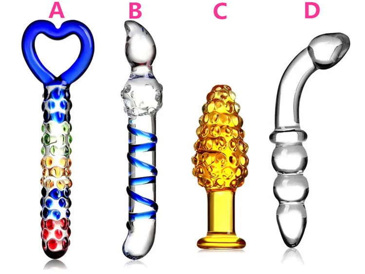 Best Price Glass Dildo Anal Sex Adult Toy Crystal Ass Toy Glass Anal Plug Dildo Massage For Men Women