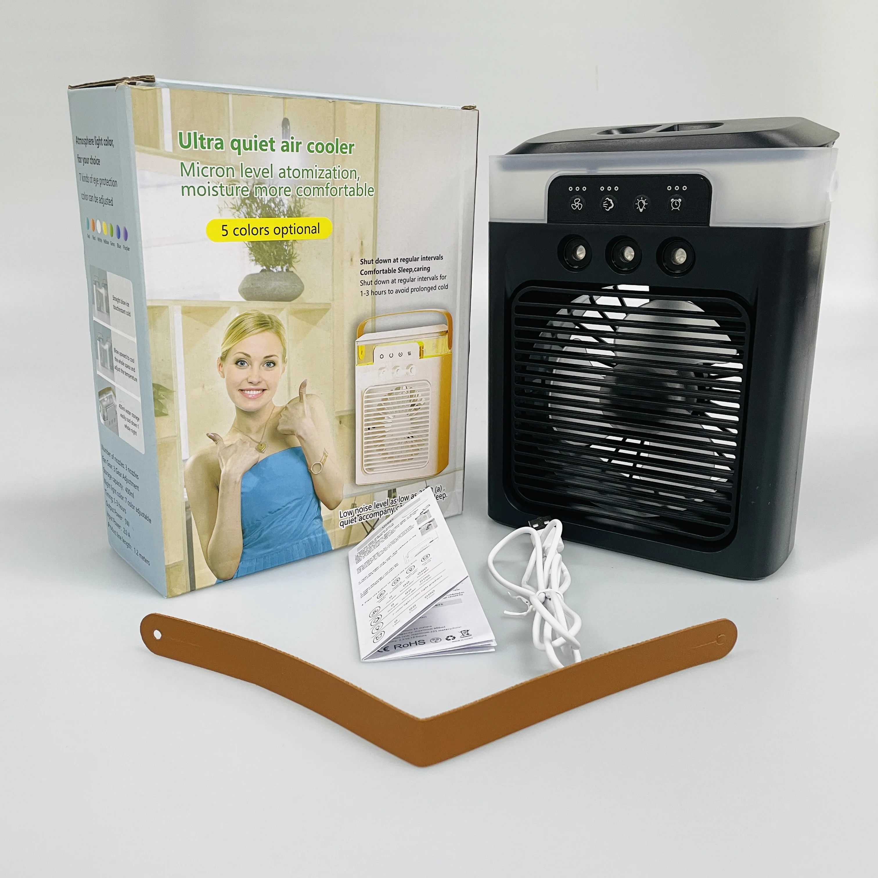 Personal Air Conditioner, Small Portable Air Conditioners, Evaporative Air Cooler Fan for Desk Bedroom Office Camping