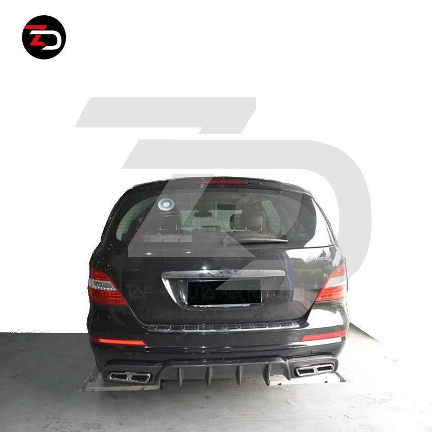 Good Quality Carbon Fiber Body Kit With Front Lip Rear Diffuser For R class W251 V251 2006 To 2008