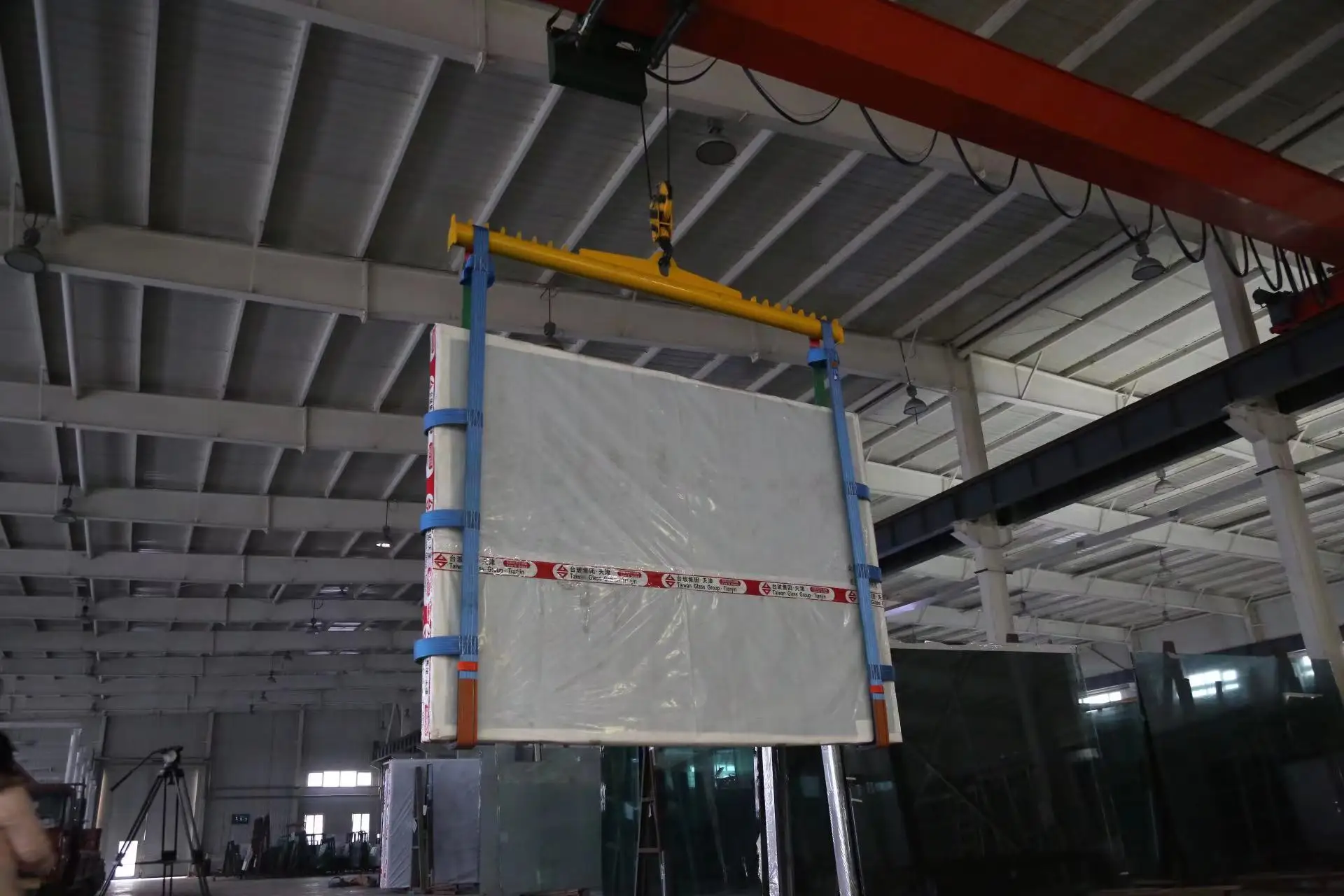 Glass sling,Glass Lifting Belt Sheet glass loading and unloading accessory part with hanging bar or other equipment