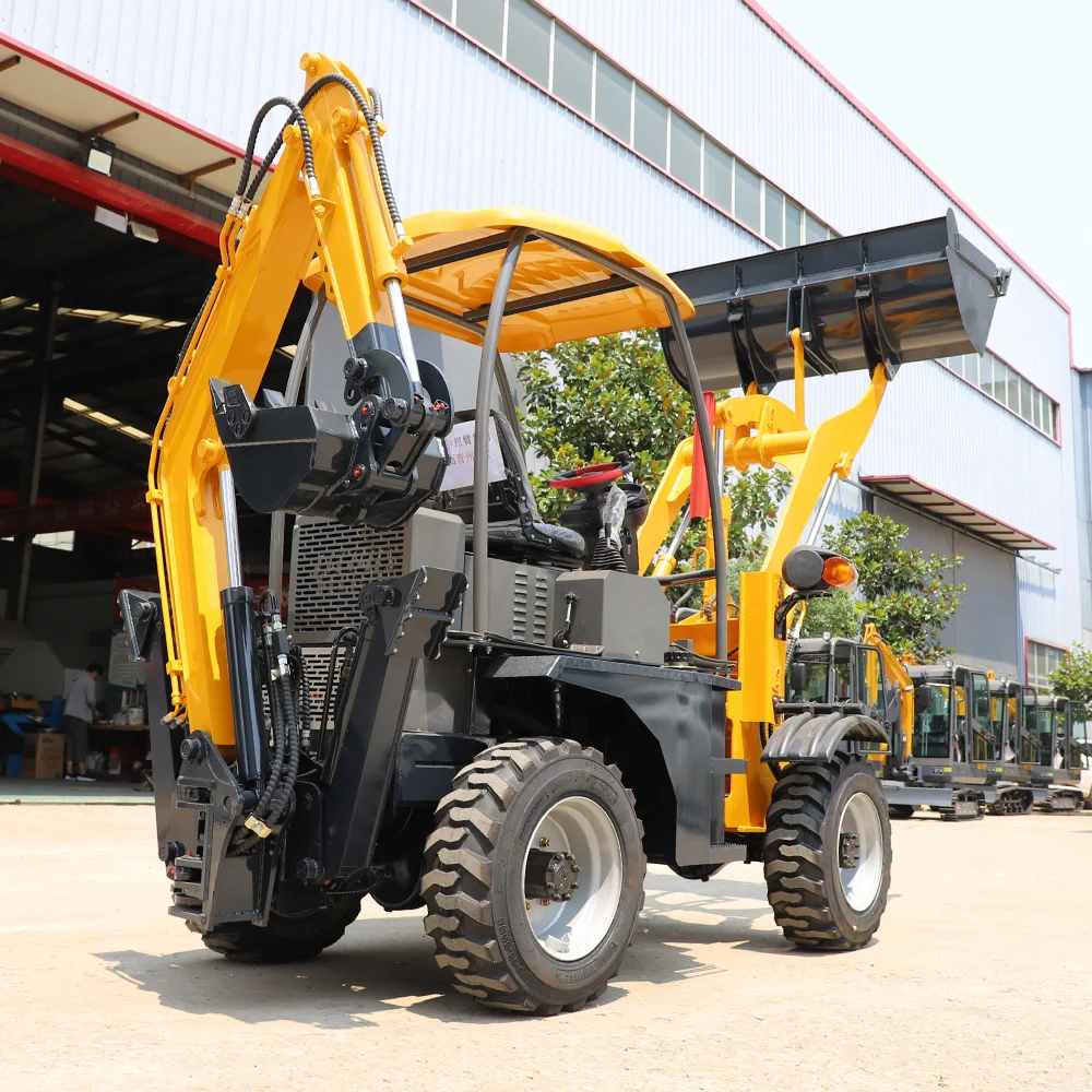 Best Quality loader backhoe attachment front end loader with backhoe cheap mini tractor backhoe loader