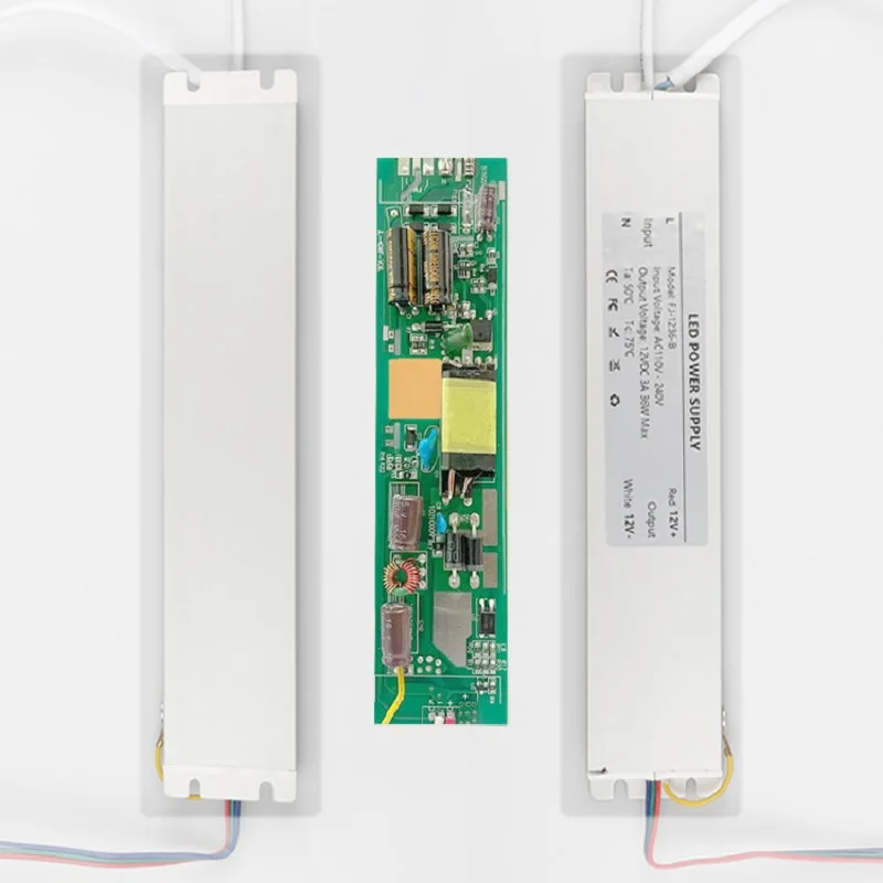 Slim Driver for Mirror Cabinet LED Lighting DC12V 36W 60W Power Supply AC110V/240V Transformer