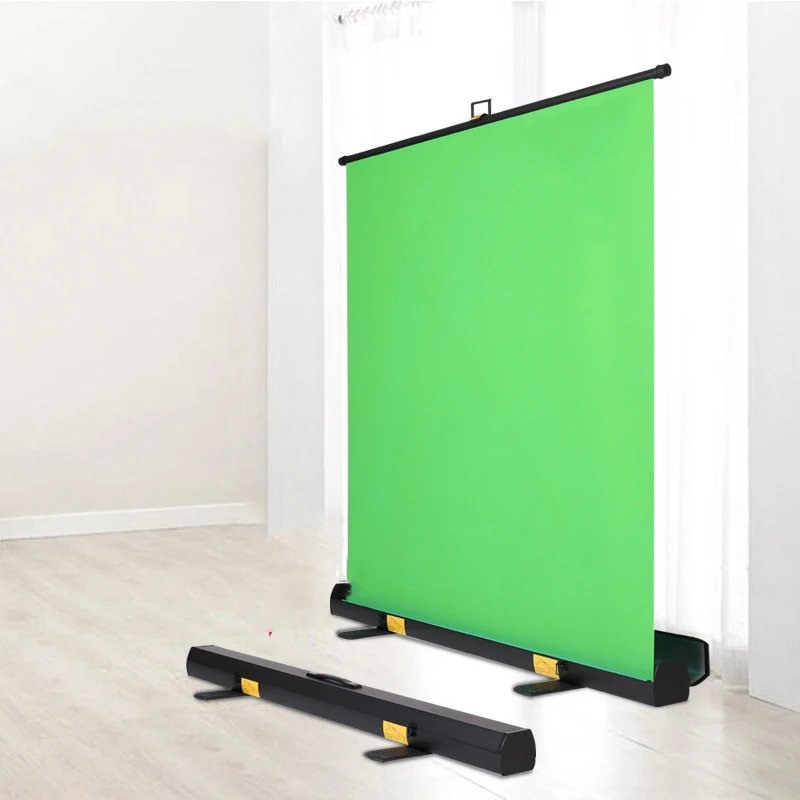 Portable 59in x 79in Collapsible Chroma Key Panel, 10 Second Setup Retractable Green Screen Background