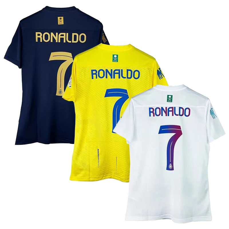 2023 2024, новый сезон, тайская качественная футболка с надписью «Ronaldo 7»