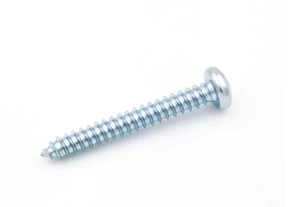 High strength blue white zinc pan head self tapping screws M3.5